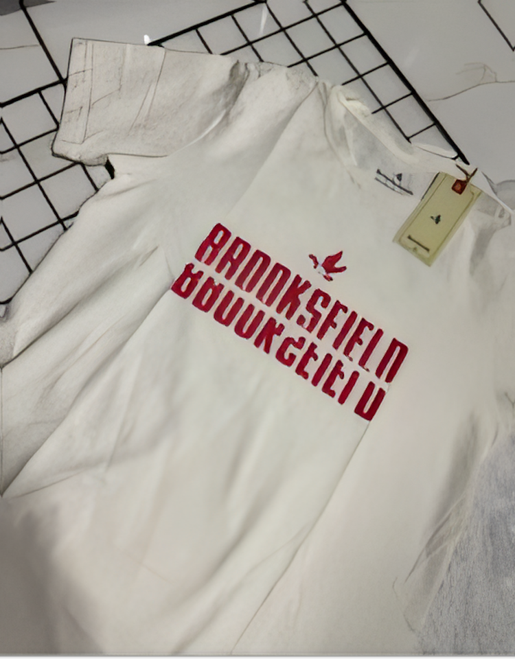 Camiseta Masculina Branca Com Letreiro Frontal